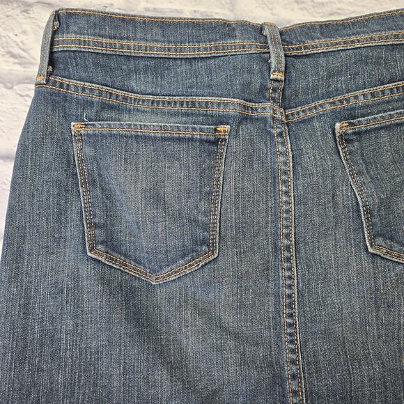 Gap Women's Distressed Denim Frayed Hem Skirt size 10 - Picture 7 of 11